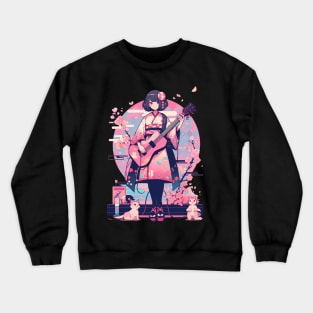 Guitar Girl # 1 Crewneck Sweatshirt